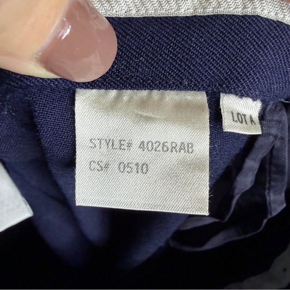 Alfred Sung Sport Wool Wide Leg Crop Trouser Pants Women Small Navy Chic Career - Picture 6 of 8